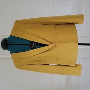 9&CO Sz 14 Blazer mustard yellow